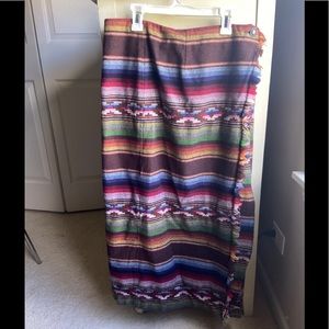 Vintage Western Maxi Skirt